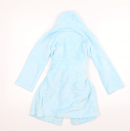 Girls Girls Blue Geometric  Top Gown Size 5-6 Years