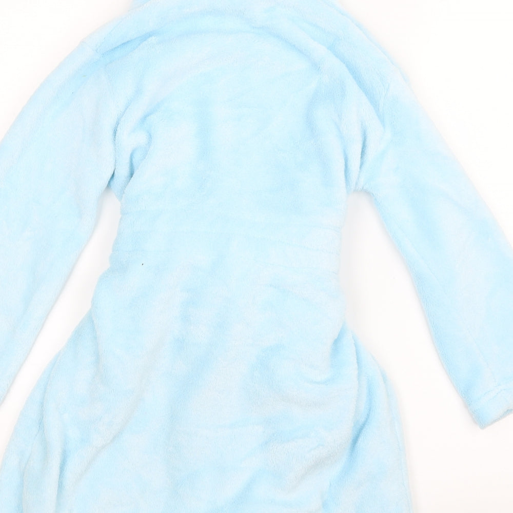 Girls Girls Blue Geometric  Top Gown Size 5-6 Years