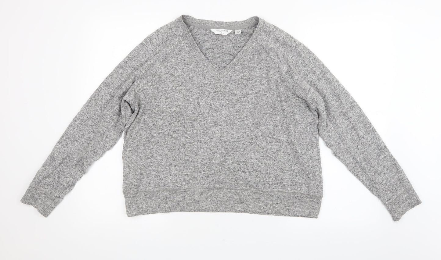 Accessorize Womens Grey   Pullover Jumper Size 12