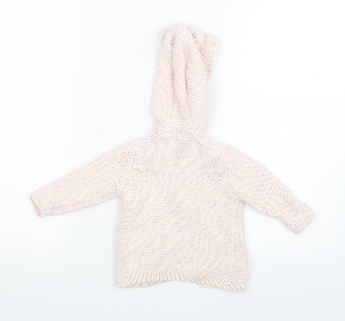 F&F Girls Pink  Knit Jacket Coatigan Size 6-9 Months