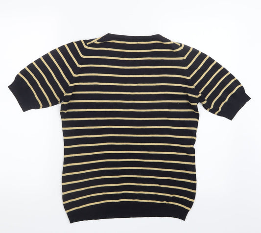 Planet Womens Blue Striped Knit Pullover Jumper Size S