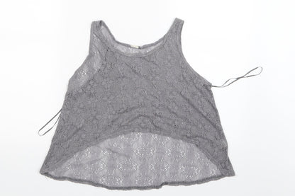 Preworn Womens Grey   Cropped T-Shirt Size M