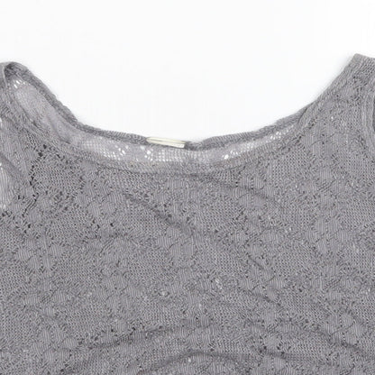 Preworn Womens Grey   Cropped T-Shirt Size M