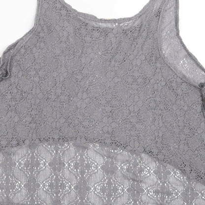 Preworn Womens Grey   Cropped T-Shirt Size M