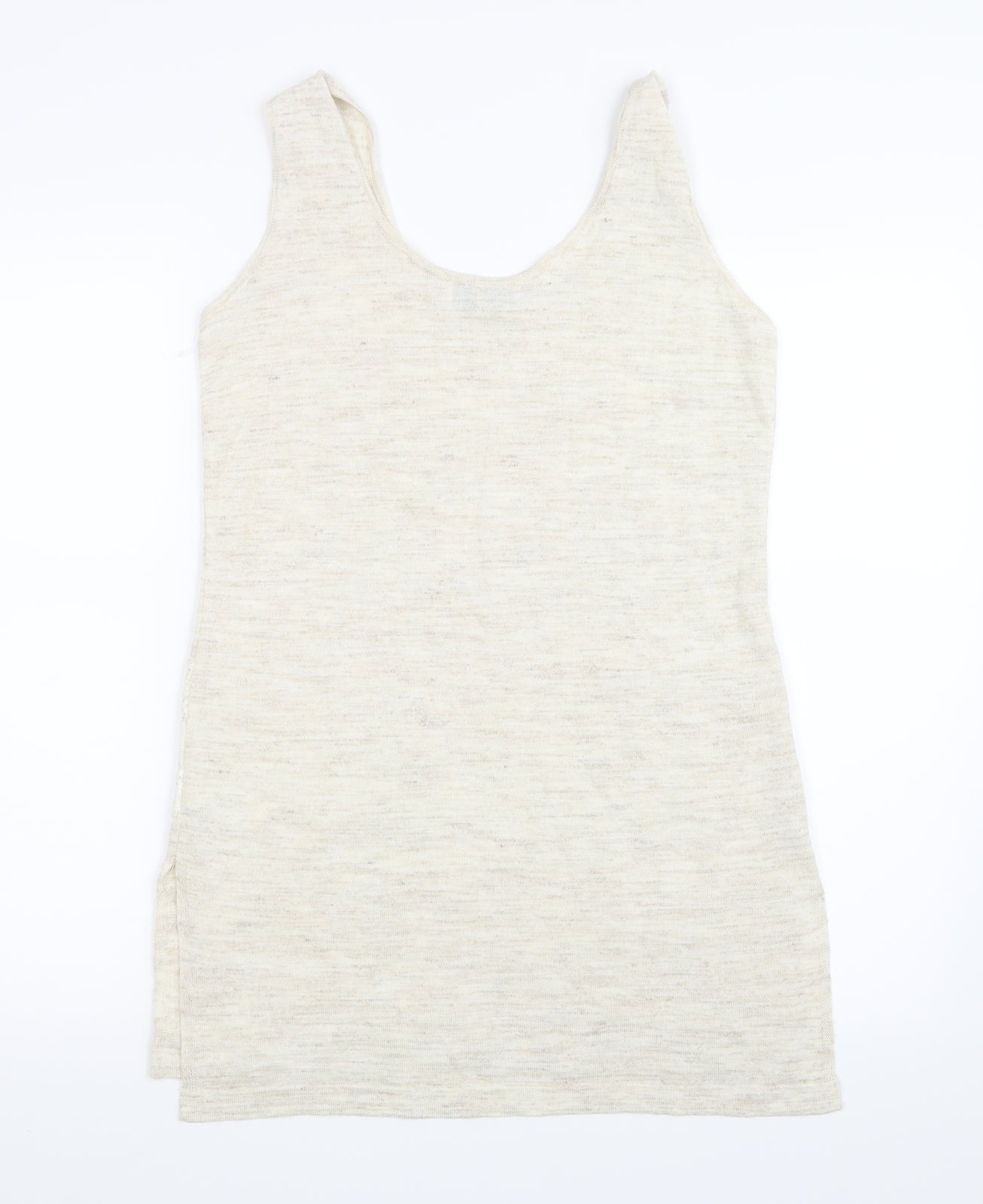 Womens UK Size 8 NEXT Beige Basic Tank