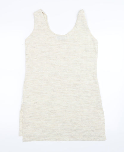 Womens UK Size 8 NEXT Beige Basic Tank