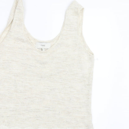 Womens UK Size 8 NEXT Beige Basic Tank