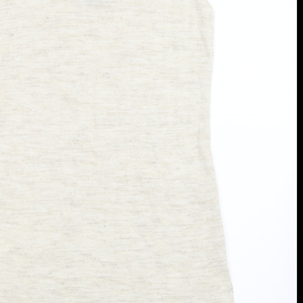 Womens UK Size 8 NEXT Beige Basic Tank