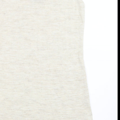 Womens UK Size 8 NEXT Beige Basic Tank