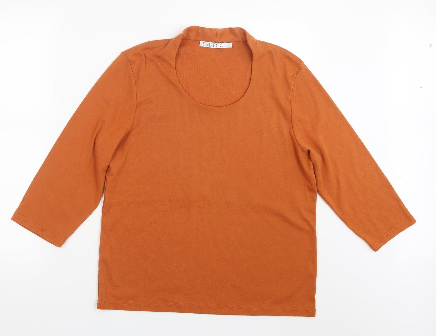 Emerco Womens Orange   Pullover Jumper Size 20