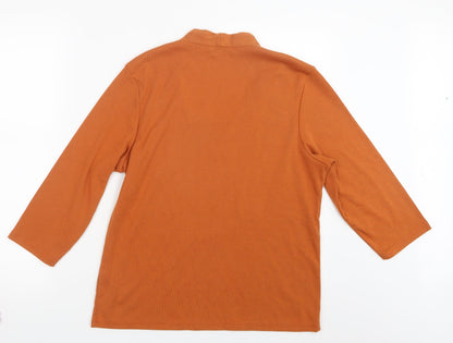Emerco Womens Orange   Pullover Jumper Size 20