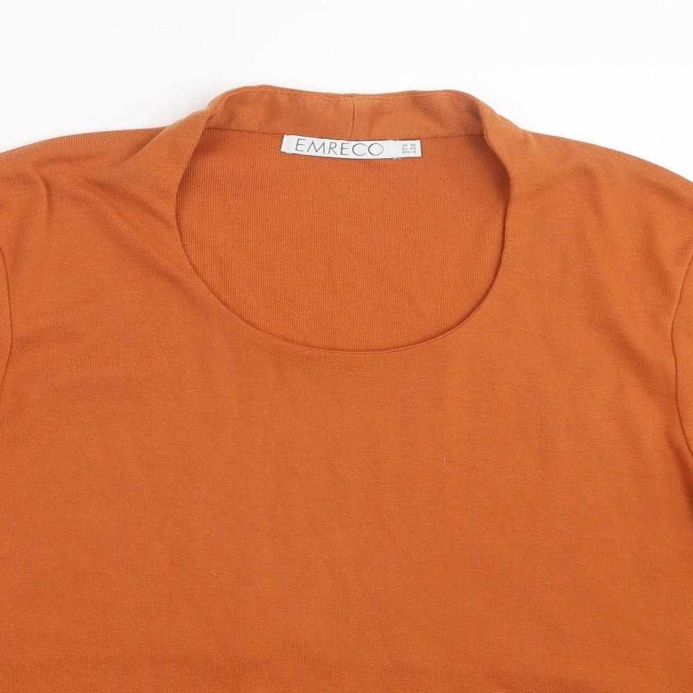 Emerco Womens Orange   Pullover Jumper Size 20