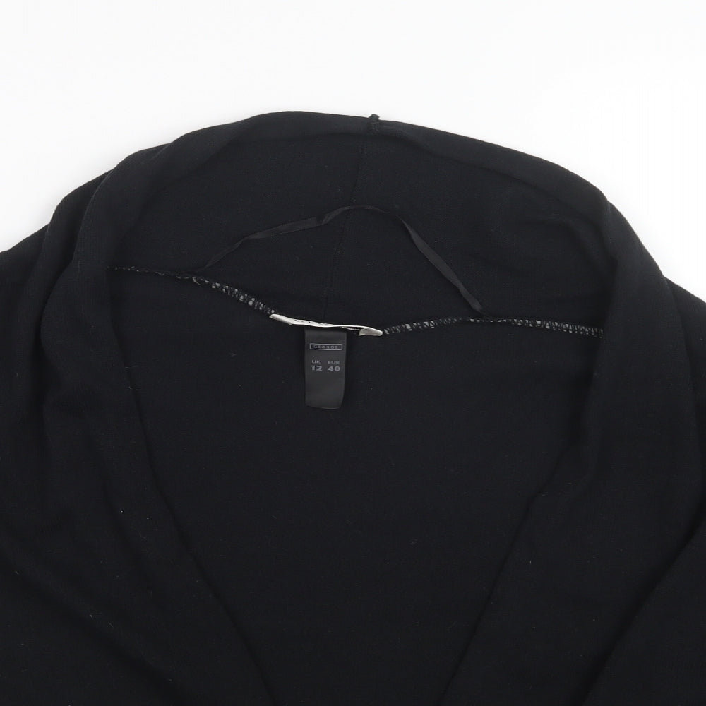 George Womens Black  Knit Cardigan Jumper Size 12