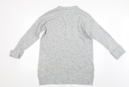 Very Womens Grey  Knit Pullover Jumper Size 16