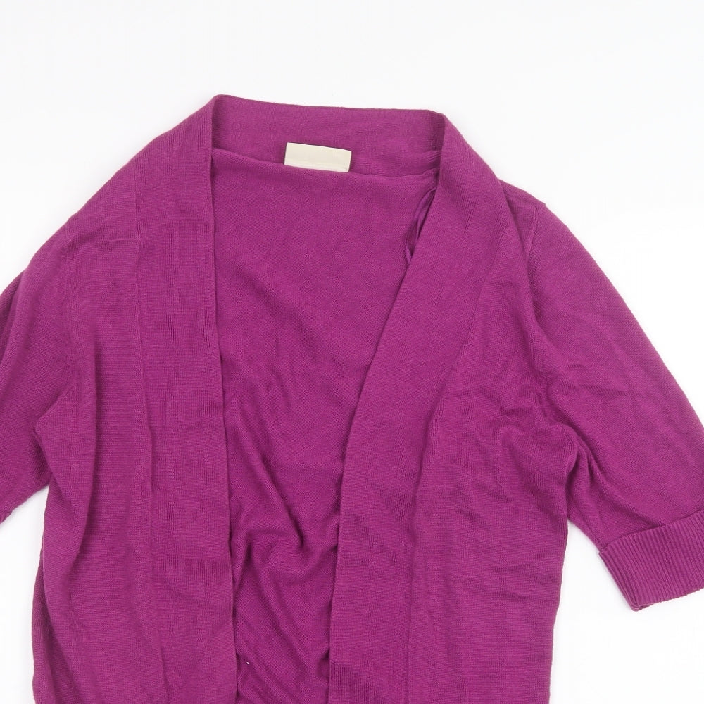 BHS Womens Purple  Knit Cardigan Jumper Size 8