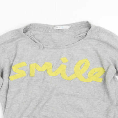 Only Womens Grey   Pullover Jumper Size M