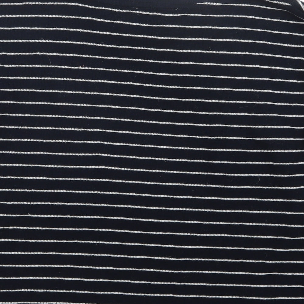 EDC Womens Blue Striped Knit Pullover Jumper Size XL