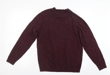 NEXT Mens Purple  Knit Pullover Jumper Size M