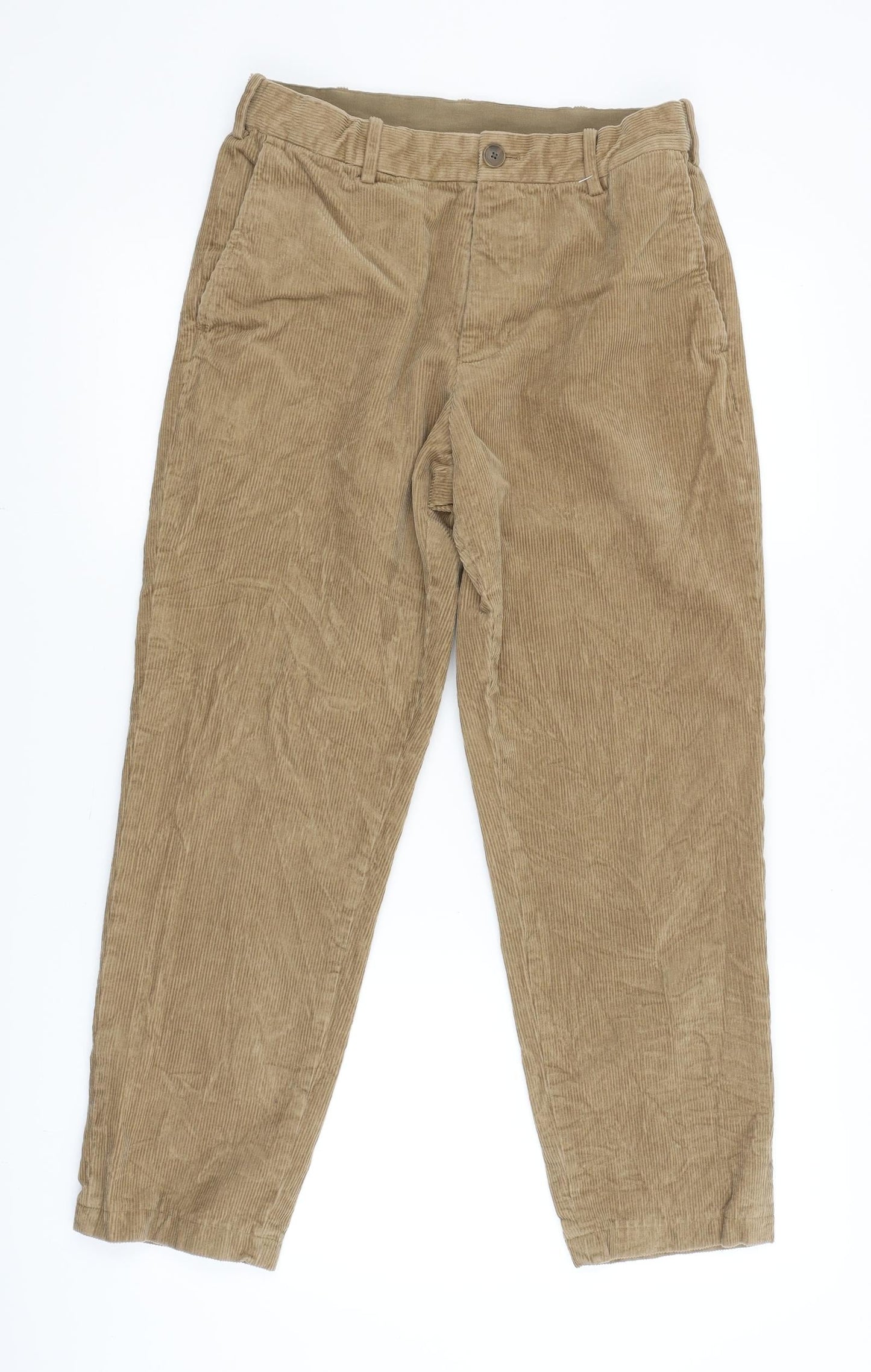 Womens UK Size 8 Preworn Regular Fit  Brown Trousers