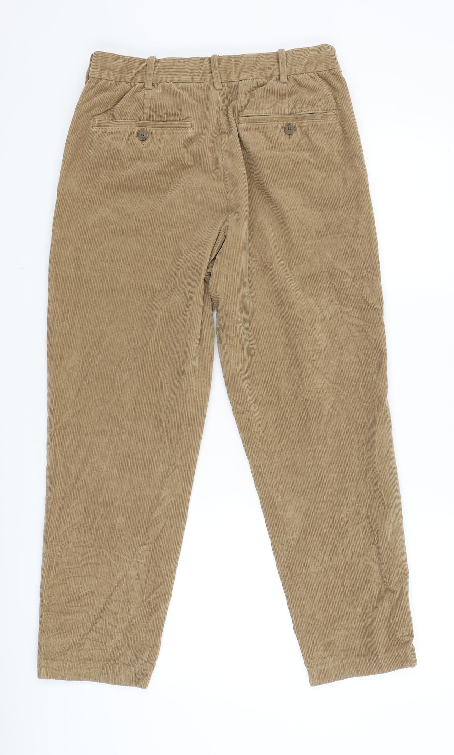 Womens UK Size 8 Preworn Regular Fit  Brown Trousers