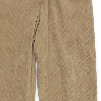 Womens UK Size 8 Preworn Regular Fit  Brown Trousers