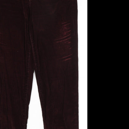 Womens UK Size 12 Gap Slim Fit Jegging Red Trousers