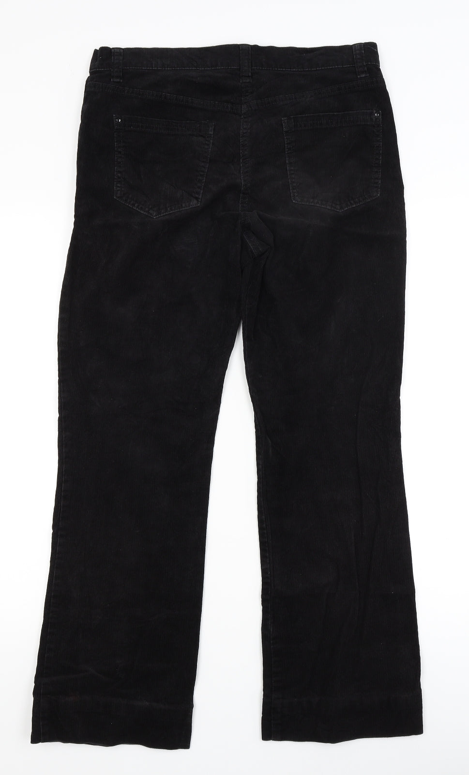 Womens UK Size 10 Marks and Spencer Regular Fit  Black Trousers