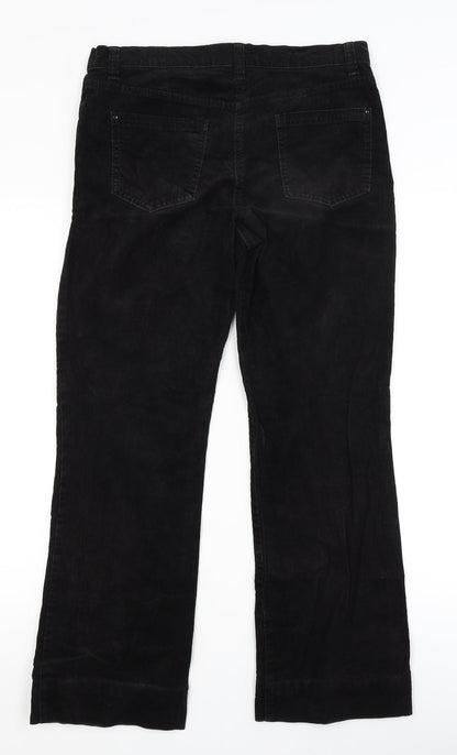 Womens UK Size 10 Marks and Spencer Regular Fit  Black Trousers