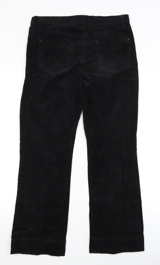 Womens UK Size 10 Marks and Spencer Regular Fit  Black Trousers