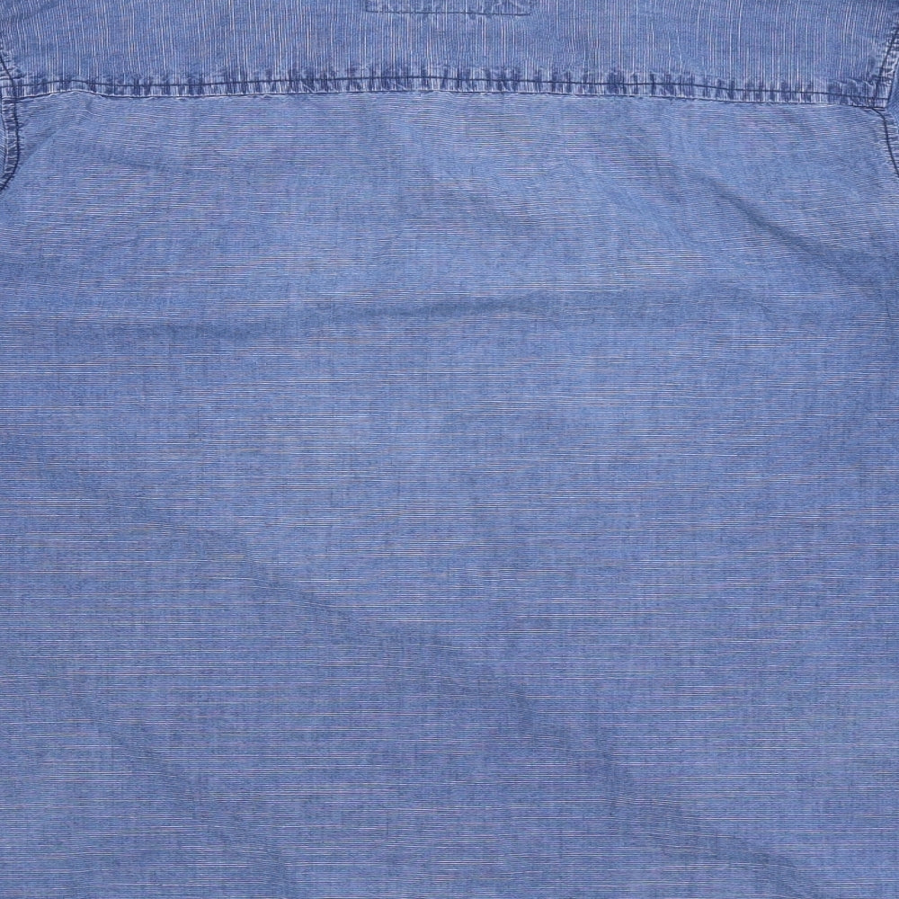 Mens UK Size M Native Youth Blue  Button-Up Long Sleeve Casual Shirt