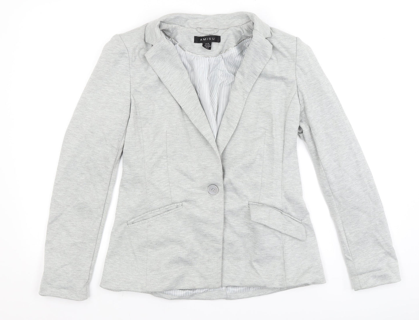 Amisu Womens Grey   Jacket Blazer Size 10