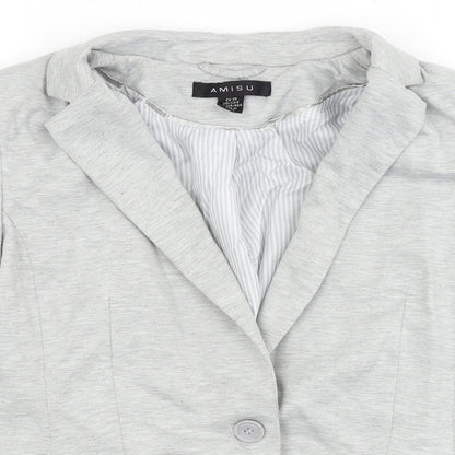 Amisu Womens Grey   Jacket Blazer Size 10