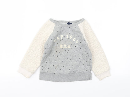 Gap Boys Grey   Pullover Sweatshirt Size 2 Years
