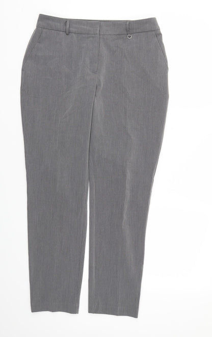 Womens UK Size 10 Dorothy Perkins Regular Fit  Grey Trousers