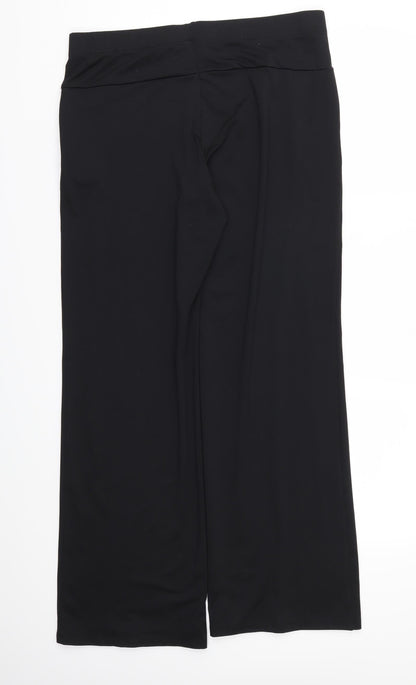 M&S Womens Black   Trousers  Size 18 L31 in