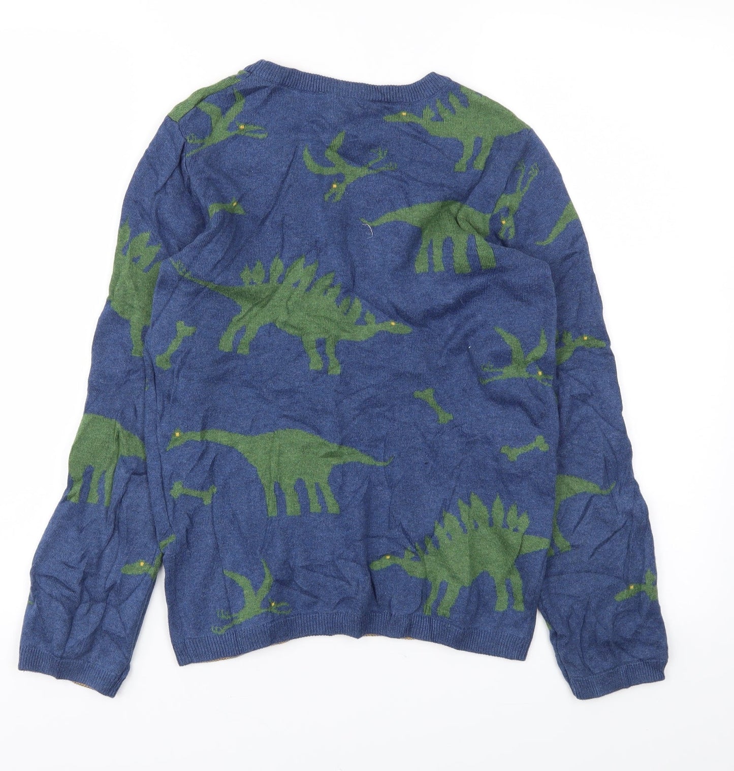 jhon lewis Boys Blue Animal Print  Pullover Jumper Size 11 Years