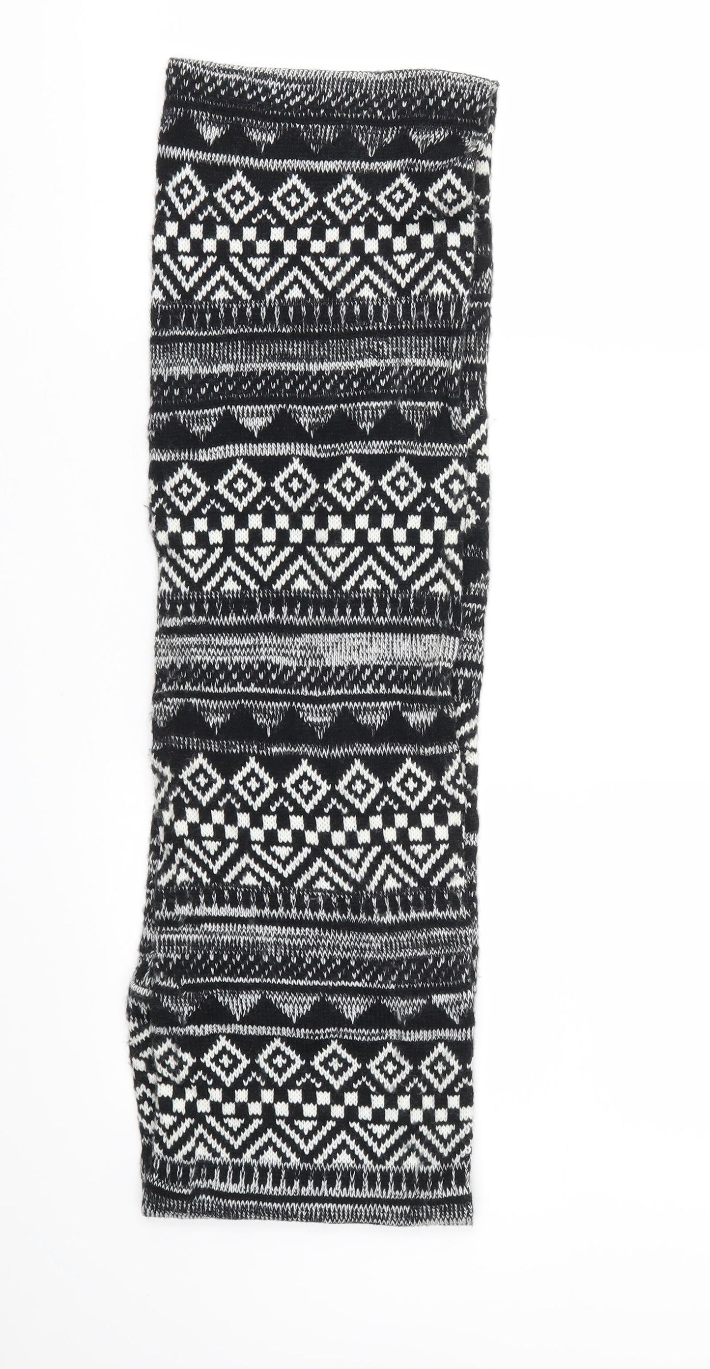 Preworn Unisex Black Argyle/Diamond   Scarf