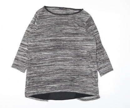 Womens UK Size 10 M&S Grey Basic T-Shirt