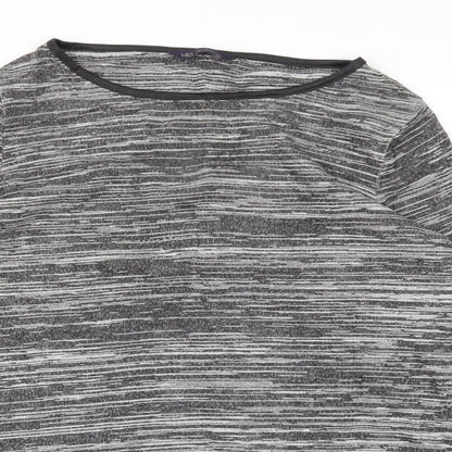 Womens UK Size 10 M&S Grey Basic T-Shirt