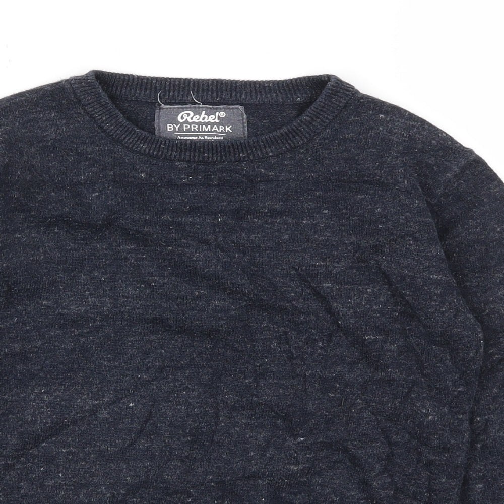 Primark Boys Blue   Pullover Sweatshirt Size 6-7 Years