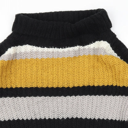 SELECT  Womens Yellow Striped  Pullover Jumper Size 12