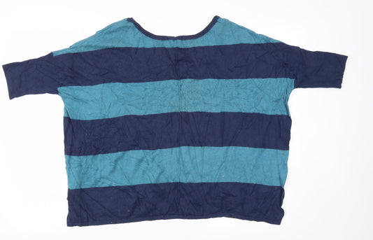 Womens UK Size 10 Dorothy Perkins Blue Basic T-Shirt
