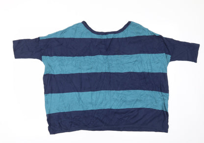 Womens UK Size 10 Dorothy Perkins Blue Basic T-Shirt