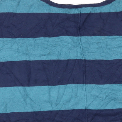 Womens UK Size 10 Dorothy Perkins Blue Basic T-Shirt