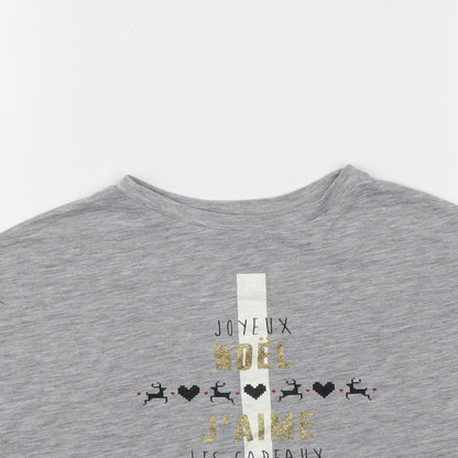 River Island Girls Grey   Basic T-Shirt Size 5-6 Years