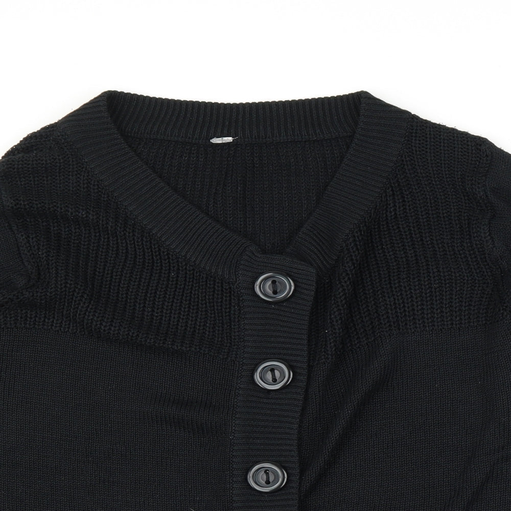 Estelle Womens Black   Cardigan Jumper Size XL