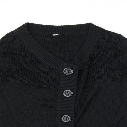 Estelle Womens Black   Cardigan Jumper Size XL