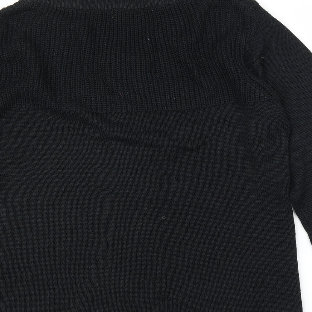 Estelle Womens Black   Cardigan Jumper Size XL
