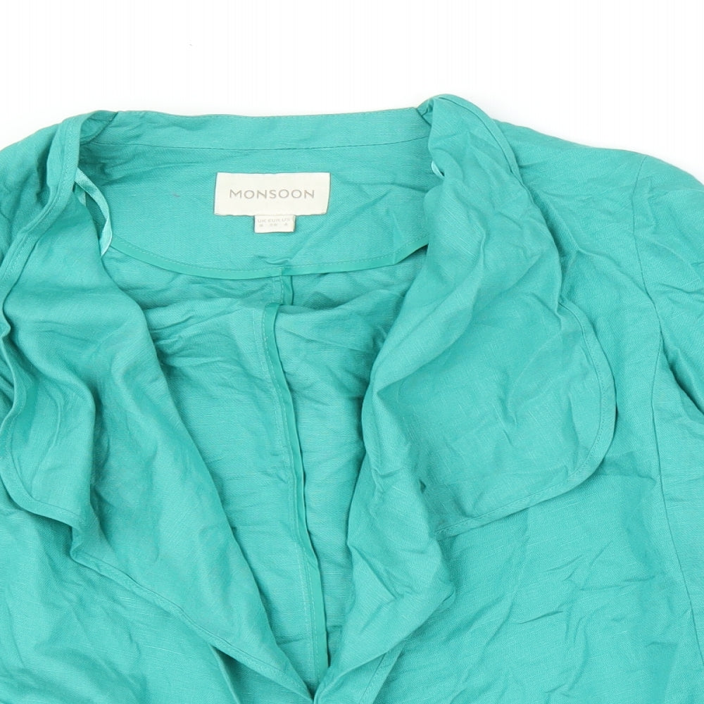 Monsoon Womens Green   Cardigan Jumper Size 8