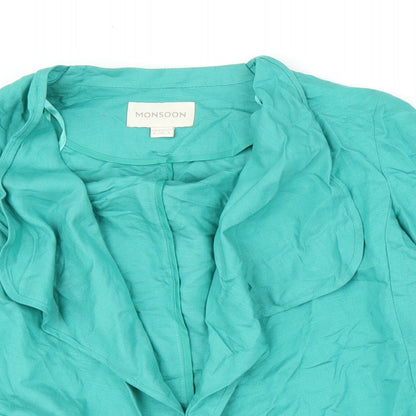 Monsoon Womens Green   Cardigan Jumper Size 8